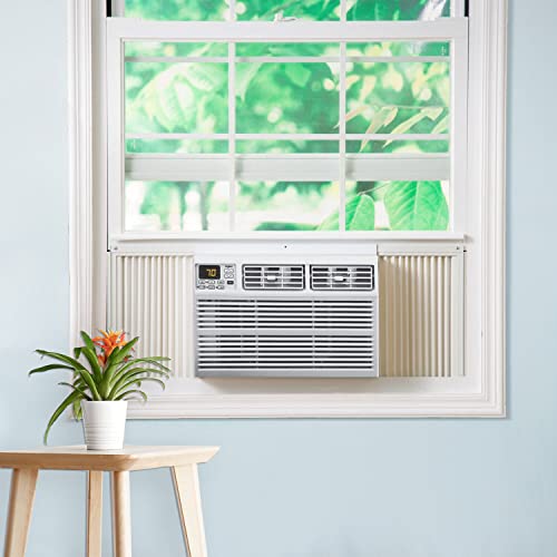 Whirlpool Whaw121Bw Energy Star 12,000 Btu 115V Window-Mounted Air Conditioner With Remote Control Ac For Rooms Up To 550 Sq.ft Lcd Display Auto-Restart 24H Timer White, 12000 #TOP1