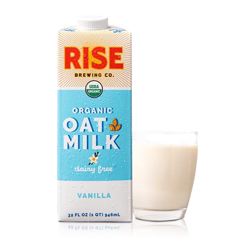 RISE Brewing Co. | Vanilla Oat Milk | USDA Organic & Non-GMO | Vegan & Non-Dairy | 32 fl. oz. Cartons (6 pack)