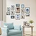 Vittanly 15 Pack Picture Frames Collage Wall Decor for Mounting or Tabletop Display, Gallery Frame Set for Family, Multi Sizes Including 3pcs 8x10, 6pcs 5x7, 6pcs 4x6, Black