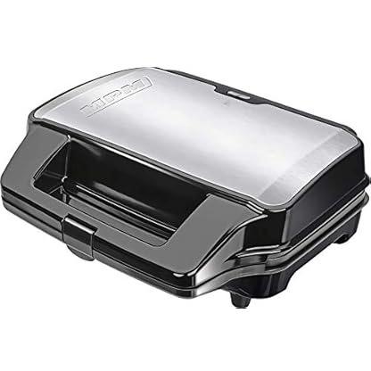 MPM MOP-23M 3 in 1 Sandwichmaker, Austauschbare Platten, Sandwichtoaster, Belgisches Waffeleisen, Grillplatte…