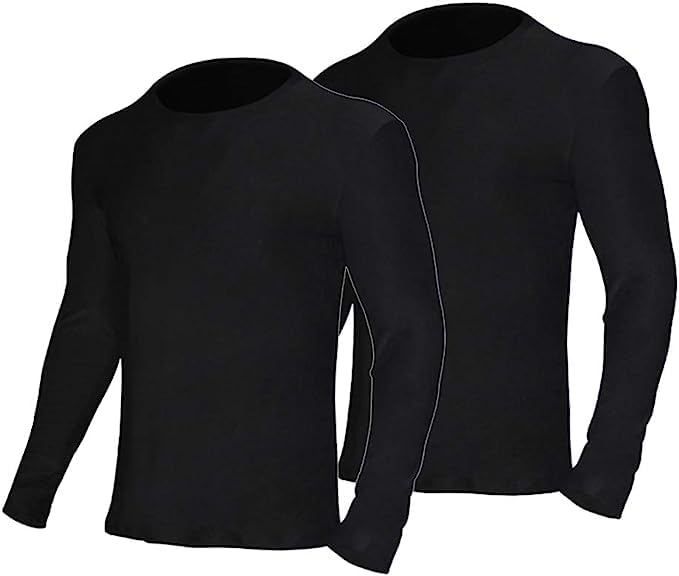 YUSHOW-2-Pack-Mens-Thermal-Underwear-Tops-Long-Sleeve-Warm-Thermal-Shirts-for-Men-Ultra-Soft-Base-Layer