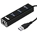 Atolla Hub USB 3.0 Multiples 3 Ports avec Un RJ45 Adaptateur USB Gigabit Ethernet 1000Mbps Réseau Port Compatible avec Windows Mac OS Chrome OS Linux Wii U(Noir)