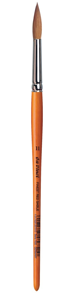 Da Vinci 1520 Serie Wasser Farbe Bürste, 11, Kolinsky Rotmarderhaar Haar, braun, 23,5 x 0,65 x 30 cm