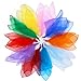 Yulado Chiffontücher Jongliertücher,30 Pcs Bunte Tücher for Kindergarten Funktion Gymnastik Geschicklichkeit,10 Farben 60 x 60cm Bunte Tücher Musikbewegung Square Bunte Tanz Seidentücher Baby Baby,Schwarz günstig Kaufen-Yulado Chiffontücher Jongliertücher,30 Pcs Bunte Tücher for Kindergarten Funktion Gymnastik Geschicklichkeit,10 Farben 60 x 60cm Bunte Tücher Musikbewegung Square Bunte Tanz Seidentücher Baby