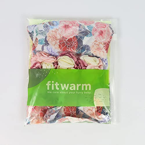 Fitwarm Fancy Flower Lace Dog Dress, Dog Clothes For Small Dogs Girl, Pet Cat Apparel, Rose Red, Xs #TOP6