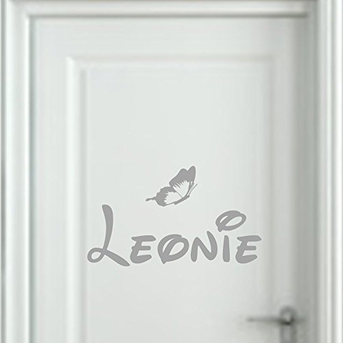 Wandschnörkel® Aufkleber HM~AA129 Kindernamen + SCHMETTERLING mit Namen...