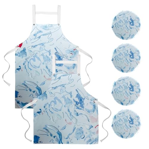 Tablier pour nettoyage de la maison et cuisine lot de 2 anti-tache