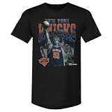 500 LEVEL Mohamed Diawara New York Knicks Statue of Liberty Men's Premium T-Shirt (Tri Black, Large)