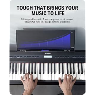 Donner Domicile Piano Numérique 88 Touches Pondérées, Action du Marteau, Clavier électrique Fullsize pour Débutant avec… - Les Beatles, Paul McCartney, John Lennon, RIngo Starr, George Harrison Donner Domicile Piano Numérique 88 Touches Pondérées, Action du Marteau, Clavier électrique Fullsize pour Débutant avec… – Image 3