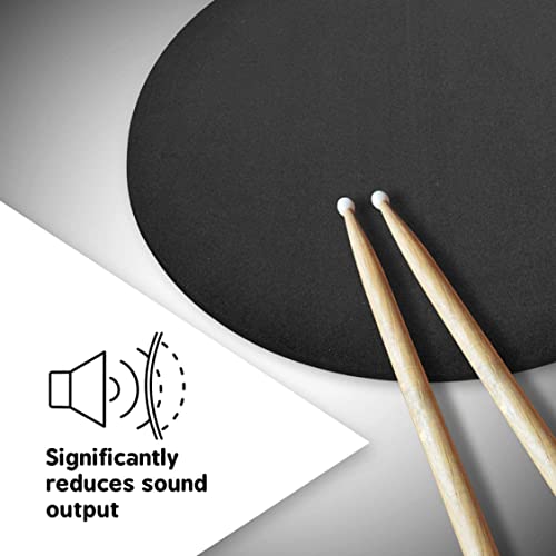 BUJIATANG Drum Mute Pad 10Pcs Drum Mute Pads Five Drums Three Cymbals Jazz Drum Silencer Pad Drumming Practice Pad Set - Thumbnail 2