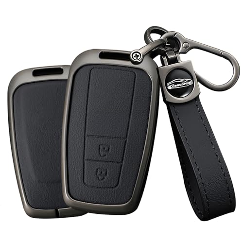 Étui en cuir pour clé de voiture en métal évitant les rayures Prius 86