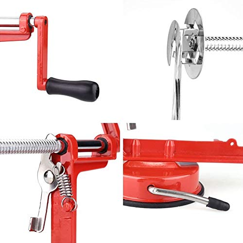 Spiral Fry Potato Cutter, 10.83 * 3.94 * 5.31inch Stainless Steel Vegetable Spiralizer Slicer Vegetable Fruit Chips Making Tool