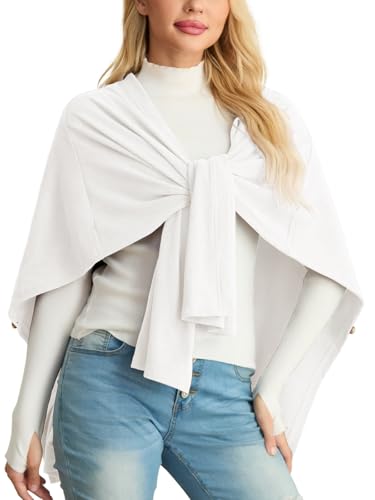 Cutebird Women's Shawls and Cardigan Open Front Poncho Cape Autumn and winter all-match Wraps3