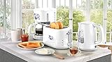 Frühstücksset 3-teilig Filterkaffeemaschine Wasserkocher Toaster Set Zwiebelmuster