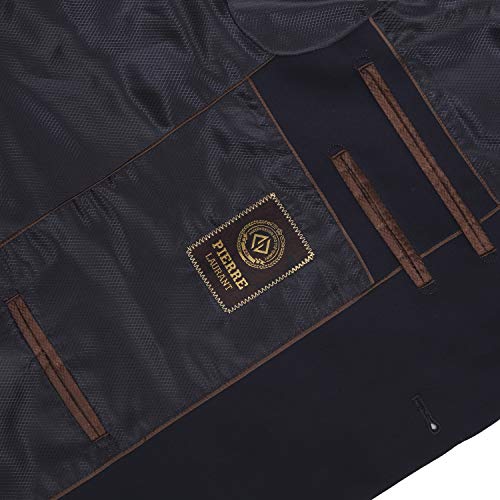 P&L Men's 2 Piece Suit Slim Fit Elegant 2-Button Blazer & Pants Set for Business Wedding Prom Navy by P&L - Used condition - Image 3