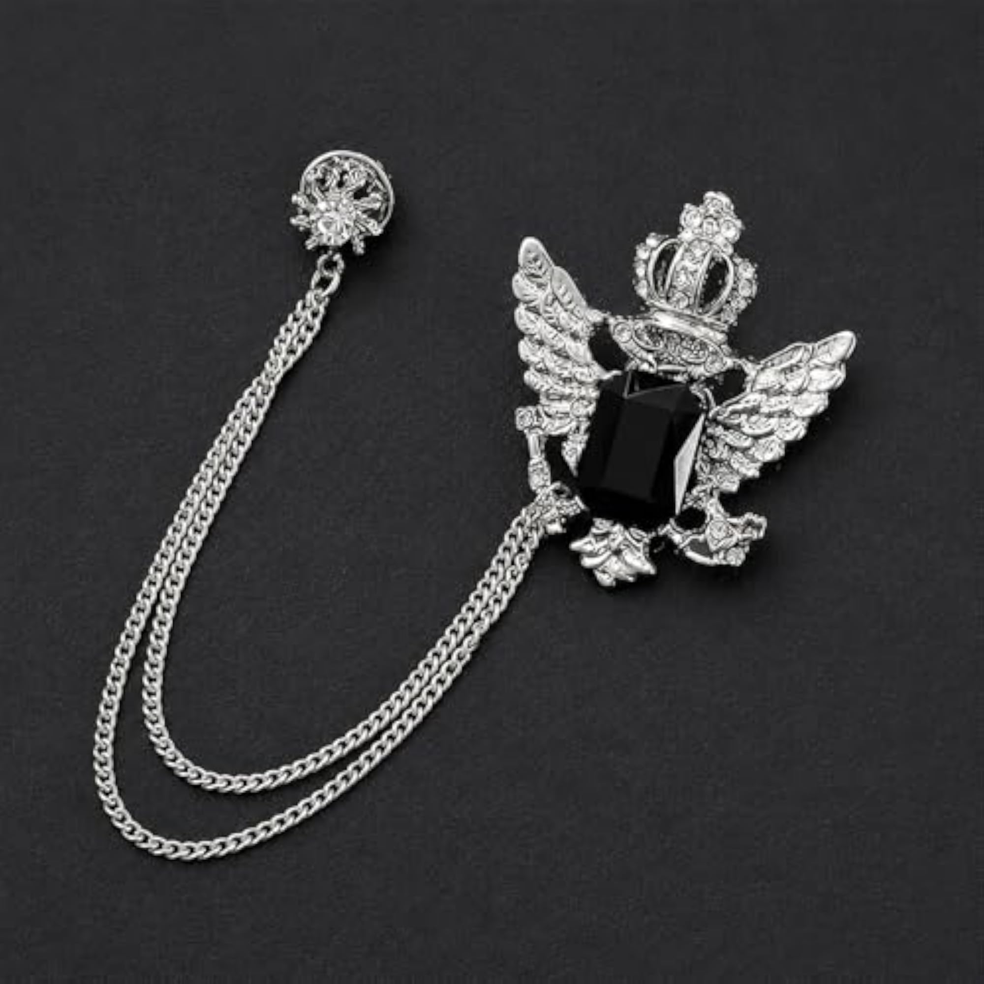 Luxury Crown Style Brooch for Men & Women