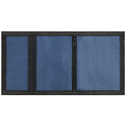 Image of Kids Wallet for Boys Girls Teens Trifold, Canvas Toddler Wallet for Boys, Cute Zipper Wallets Youth with Coin Pocket and Card Holders, Novelty Wallets for Childrens Birthday Gifts, Navy blue, Casual