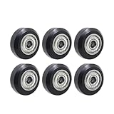 Matériau : POM/Delrin 6 à 18 grandes poulies en POM avec roulements et engrenages for pièces d\'imprimante 3D(6pcs Big Wheelse)