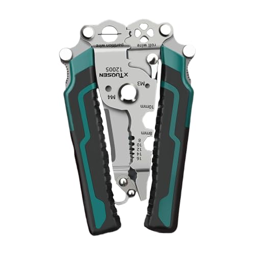 Alicates pelacables, pelacables eléctricos,Alicates cortadores de engarzadores de cables - Herramientas eléctricas con mango fácil de usar para instalación de circuitos, instalación de circuitos