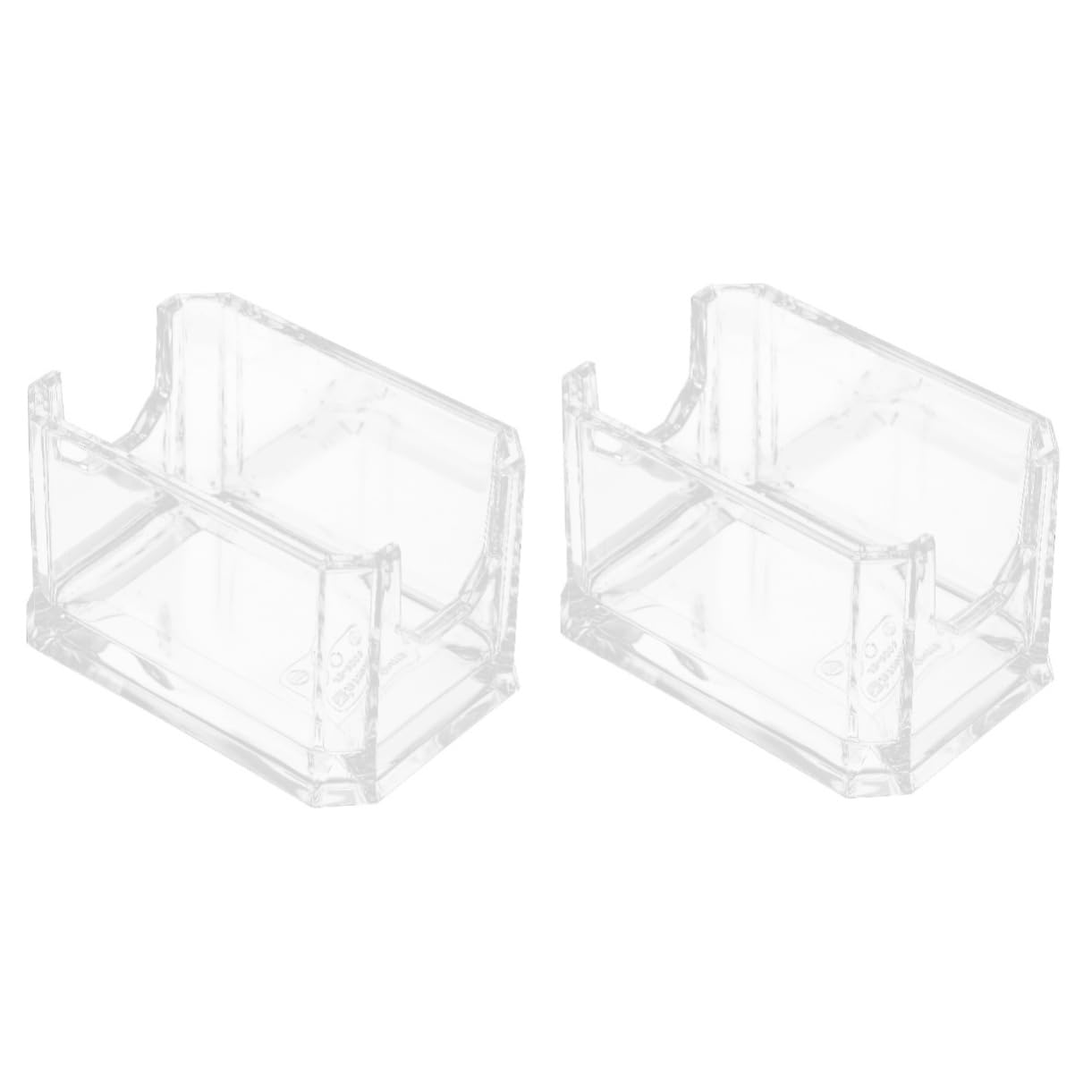 Cabilock 2pcs Tea Bag Organizer Container Elegant Storage Case for Tea Bags Sugar Packets Sweeteners Compact Design for Home Office Practical Multi Function Holder