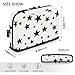 KLUVIO Black Five-pointed Star Big Capacity Pencil Case Pen Pouch Box Organizer Sturdy Zipper School Supplies Pen Bag For Kids Boys Girls Adults