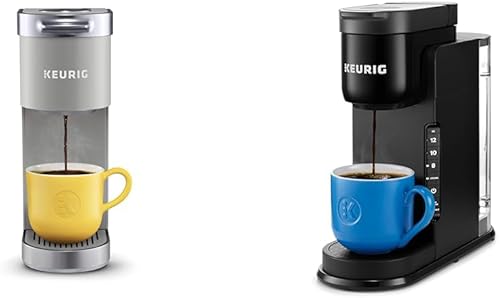 Keurig K-Mini Plus - Cafetera de cápsulas K-Cup de una sola porción, color gris estudio y cafetera K-Express, cafetera de cápsulas K-Cup de una sola