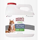 Nature's Miracle Intense Defense Clumping Litter, 14 Pounds, Jug, Super Absorbent Fast-Clumping Formula, 99% Dust Free