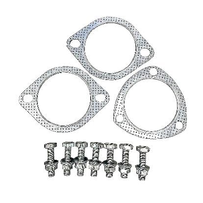Exhaust Gasket Hardware Kit 3 inch Skunk 2 76mm Compatible with Honda Civic Acura Intergra Multifunctional Car Accessories Header/Muffler/Catalytic Converter Gaskets