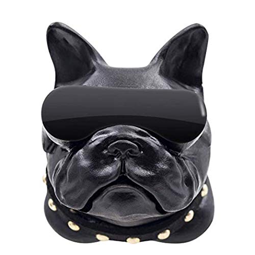 Mini diffuseur de parfum pour grille d'aération de voiture, désodorisant pour huiles essentielles et parfum avec flacon de recharge Bouledogue français, noir Cover