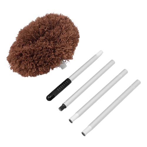 ULTECHNOVO Limpiador de para Ventiladores de Techo Plumero Desmontable con Mango de Aluminio de Reutilizable y Ligero para Limpieza de Paredes Estantes y Ventanas Cerdas Suaves Que Protegen