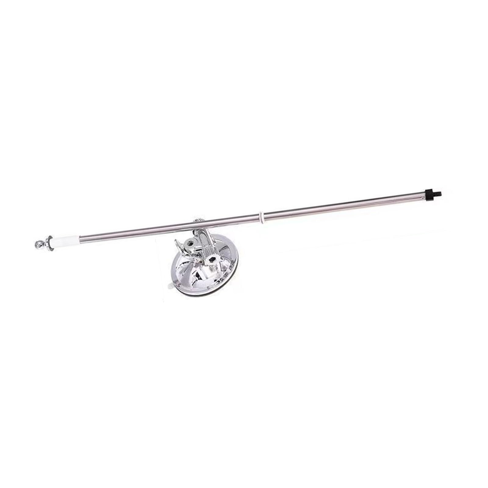 304 Stainless Steel Telescopic Flag Pole ABS Suction Base No Drill Installation Truck Boat Parade Car Flag Pole