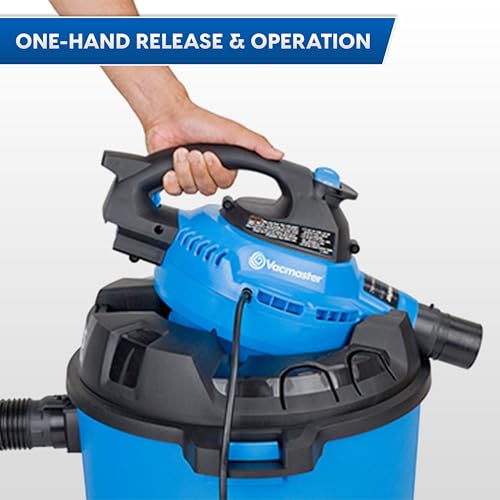 Vacmaster Blue Line 12-Gallon* 5 Peak HP† Wet/Dry Vacuum with Detachable Blower VBV1210