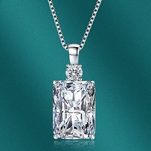 Collier rectangulaire en citrine et argent 925 pour femme chic - 5