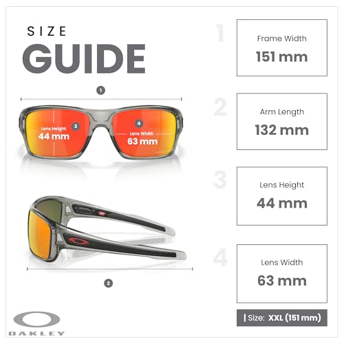 Oakley Turbine OO9263 Rectangular Sunglasses For Men+ Bundle Accessory Leash Kit, Microfiber Pouch4