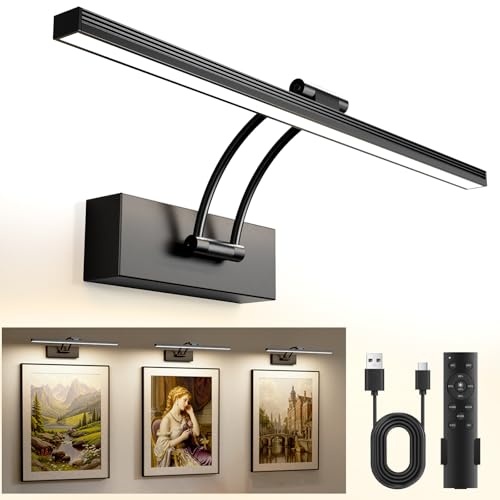Lampe murale rechargeable à intensité variable et 3 couleurs de lumière