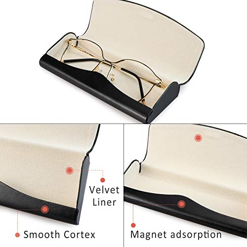 Lifeart Eyeglass Case Hard Shell, Portable Sunglass Case For Women And Men, Fashionable Pu Leather Eyeglass Case, Lightweight #TOP1