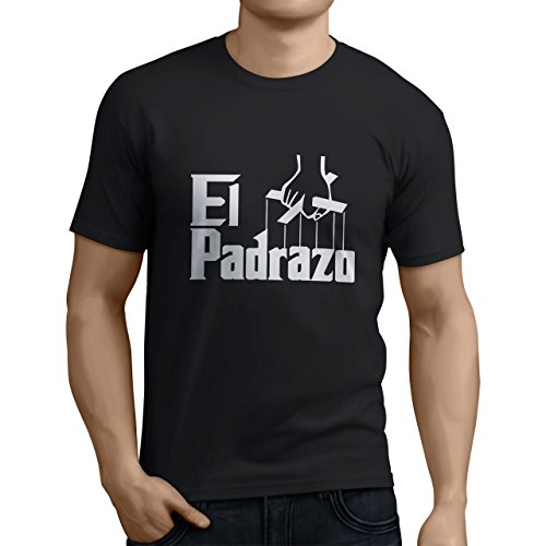 Tuning Camisetas - Camiseta Divertida para Hombre - Modelo Elpadrazo, Color Negro- Talla XL (0198-negro-El-padrazo-XL)