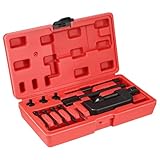 Lot de 13 rivets de chaîne de moto avec étui de transport, outil de démontage de chaîne pour moto, vélo