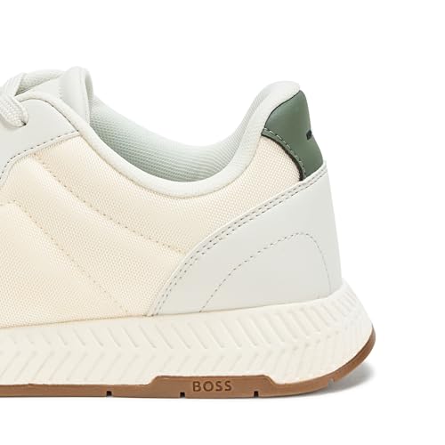 BOSS Men's Titanium Nylon Blend Laceup Sneakers4