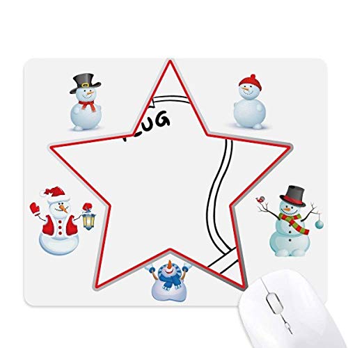 Tapis de souris bonhomme de neige Plug Line pour dessin à la main