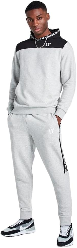 CHANDAL DEPORTIVO ELEVEN DEGREES NEGRO/GRIS. (XL)