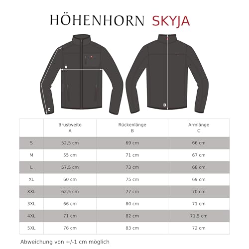 Höhenhorn Skyja Herren Fleece Pullover Schwarz/Grün Gr. XL