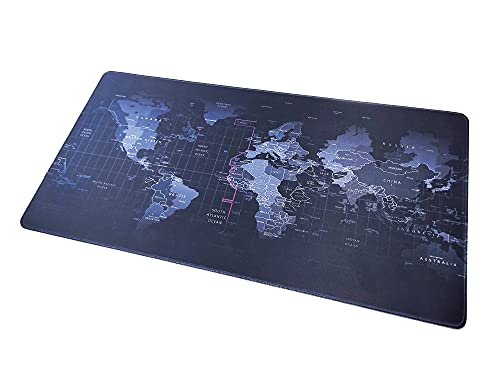 codiarts. Sous-main de bureau motif carte du monde - XXL - Tapis de souris de gaming - Protection de bureau pour un mouvement précis de la souris Cover