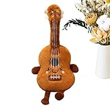 Plüschgitarre – Musikinstrument zum Sammeln aus Plüsch, Gitarre für eine schöne Geschenkidee, weiches Design, einfach anzuzeigen, Büro-Ornament-Werkzeug