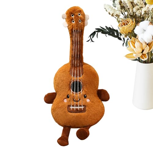 Genérico Muñeca Guitarra de Peluche - Guitarra De Peluche Instrumento Musical Cojín | De Escritorio Encantador para Mujeres, Novias, Esposas, Adultos Y Adolescentes para Dormitorio