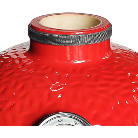 Quantfire Grill Gasket Upper Cover,Chimney Gasket for Kamado Joe Classic and Big Joe,Wire Mesh Gasket Glass Fiber Shock Absorber,High Temp Fiberglass Gasket Kamado Joe Replacement Accessories Cover
