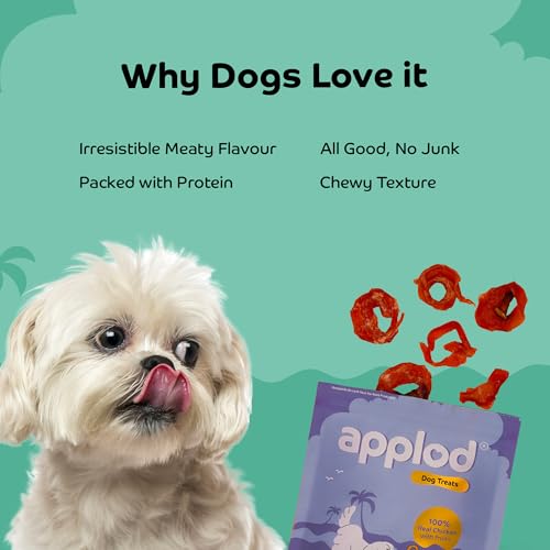 Image of Tender Chicken Mix Fruit Rings Dog Treats for Puppies & Adult Dogs | Made with Real Chicken Breast | High-Protein Low-Fat Grain-Free Reward Snacks | Pack of 3 | 50g x 3