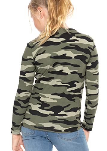 Image of Girls Long Sleeve Shirts | Soft Crew Neck Top | Short Sleeve | Long Sleeve Shirt Girls Size 2T - 16