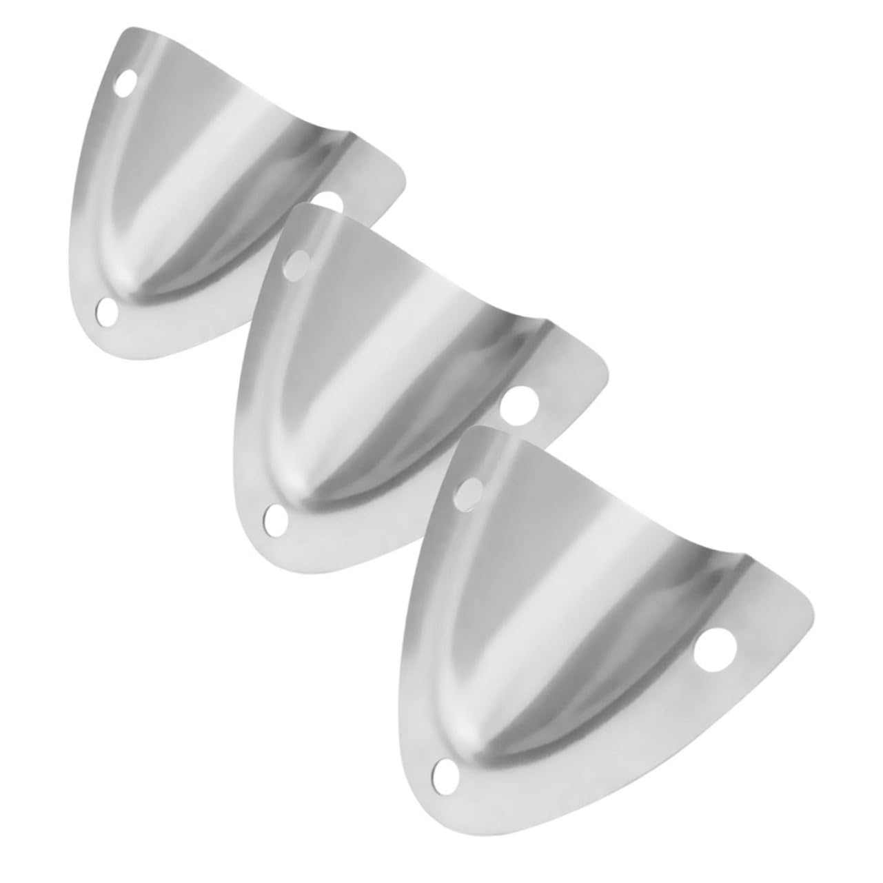 KICHOUSE 3pcs Boat Engine Vents Yacht Ventilation Panel Stainless Marine Vent Covers
