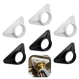 6 Pcs Kitchen Tap Reinforcement Brace Sturdy Triangle Stabilization Plate for Faucets, Diameter 36 mm Inner Bore to Reduce Wobbling Accessories for Sink Faucets